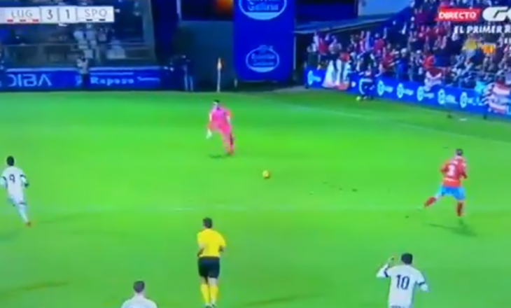 Portieri në Spanjë shënon gol nga 70 metra [Video]