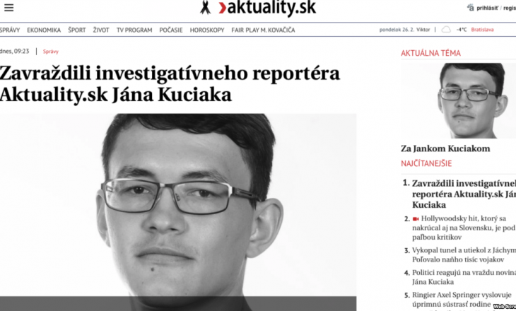 Gazetari i vrarë sllovak po hetonte rreth krimit të organizuar