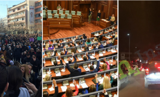 Spektakli dy ditor i Komunës kundër ajrit të ndotur