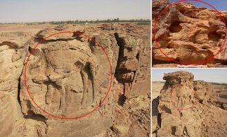 Zbulohen statujat gjigante mbi 2000 vjeçare në Arabi