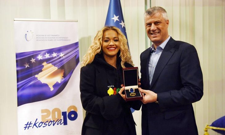 Thaçi dekoron Rita Orën me Medalje Presidenciale