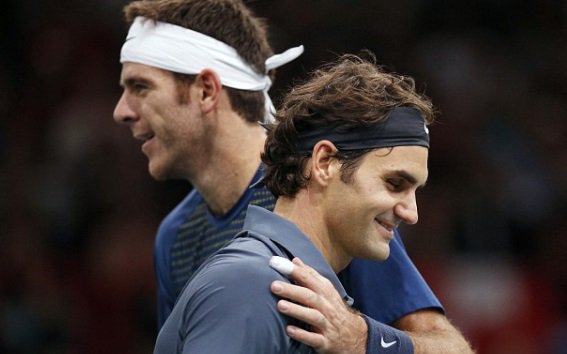 Roger Federer ndalet në 17 fitore, nga Juan Martin Del Potro