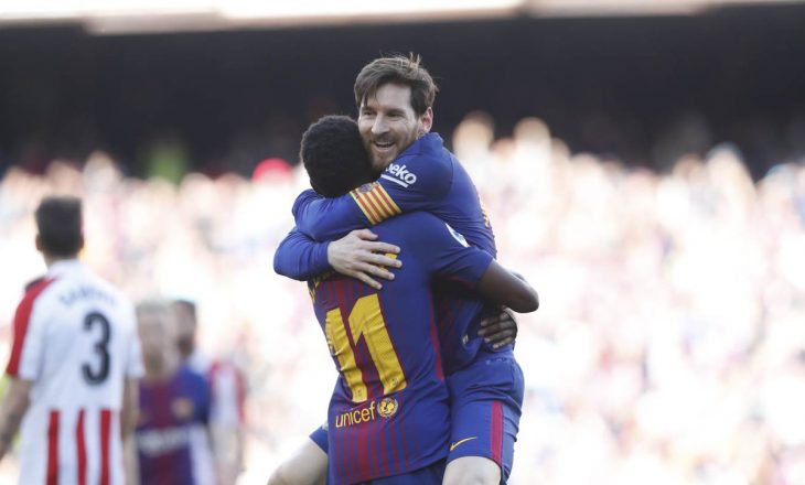I pandalshmi Messi shkëlqeu sërish në fitoren e Barcelonës [Video]