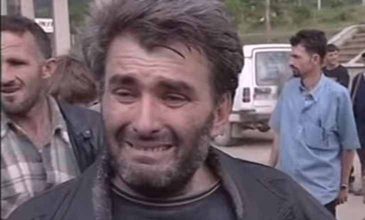 Mbi 400 burra kosovarë duke qarë i gëzoheshin lirimit nga burgjet serbe më 1999