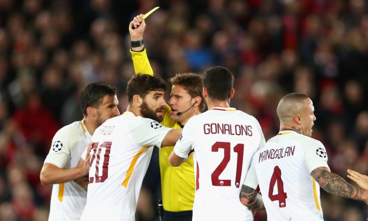“Gjyqtari bëri dy gabime që i kushtuan Romës ndaj Liverpoolit”