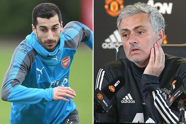 Mkhitaryan thumbon Jose Mourinhon