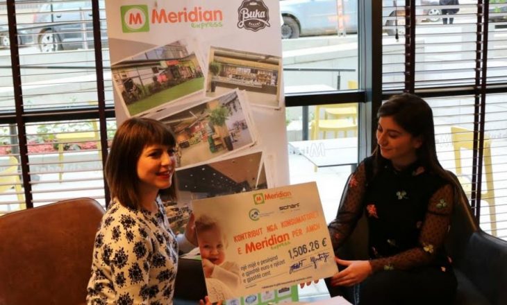Meridian Express dhuron 1,506.26 euro për shëndetin e nënave dhe fëmijëve