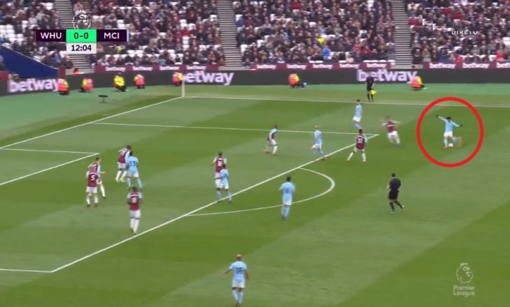 Manchester City udhëheq 2-0 në Londër, Sane shënon nga 32 metra
