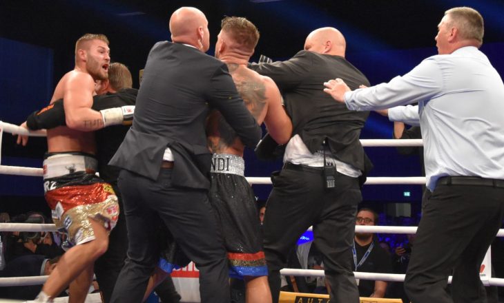 Qarkullojnë fotot pasi ka plasur sherrin në meçin Senad Gashi – Tom Schwarz (FOTO)