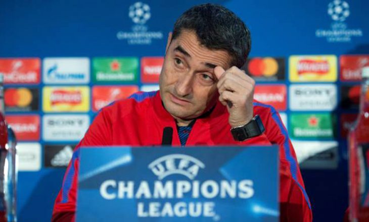 Valverde habit të gjithë kur pyetet për favoritin e duelit Barcelona – Roma