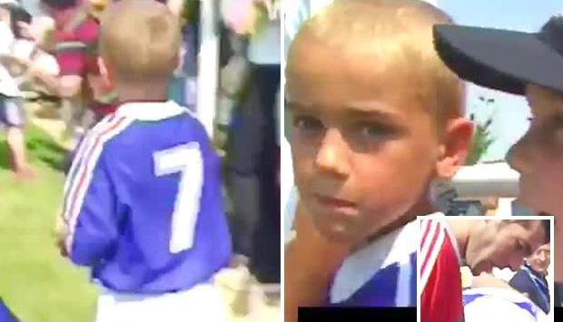 Pamje të rralla, Griezmann 6 vjeçar duke takuar yjet e France ’98 (Video)