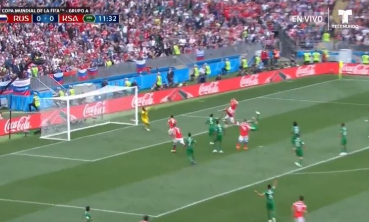 Shënohet goli i parë në Kupën e Botës (VIDEO)