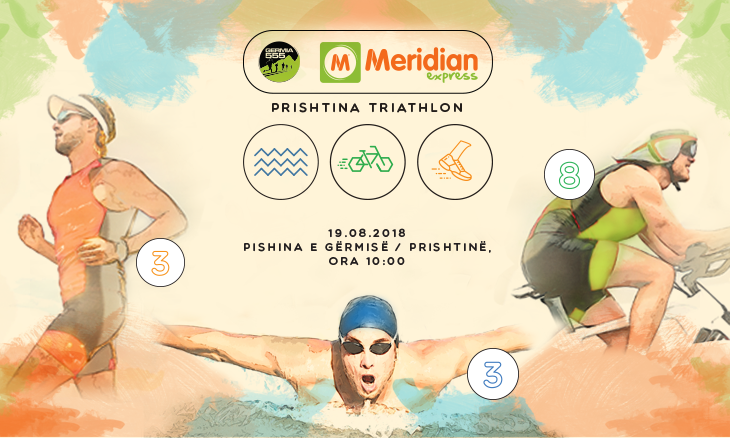 Meridian Express mbështet garën e Trialthon-it (not, çiklizëm dhe vrapim) në Prishtinë
