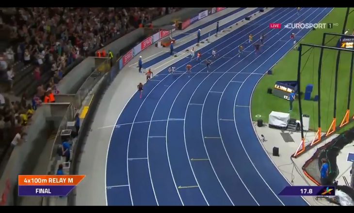 Stafeta 4×100 metra meshkujt – shikoni finalen e Evropianit