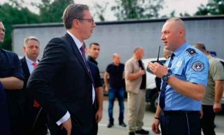 Polici që ndali Vuçiqin në Drenicë, e shoqëron Thaçin në Ujman