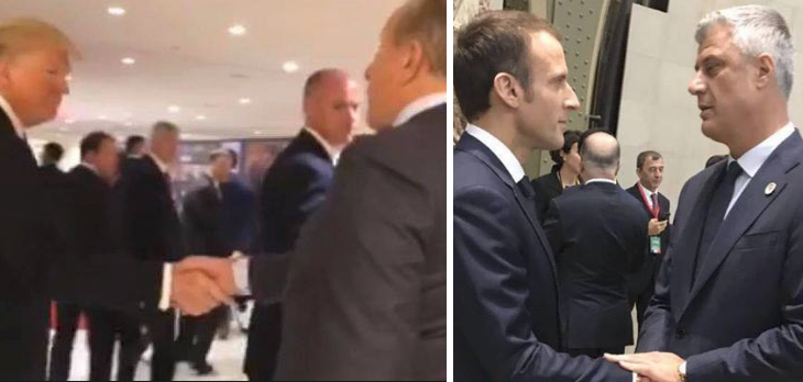 Nga “Prekja dorën Trumpit”, tek “Kapja dorën Macronit”