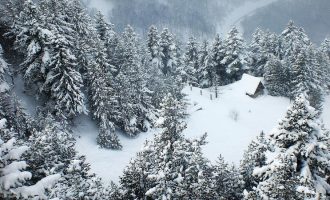 Bie bora e parë në Kosovë