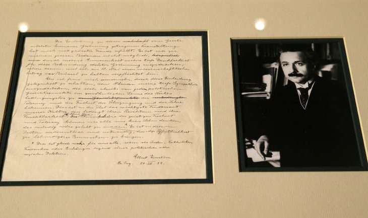 Shitet letra në të cilën Einstein e kishte paralajmëruar nazizmin