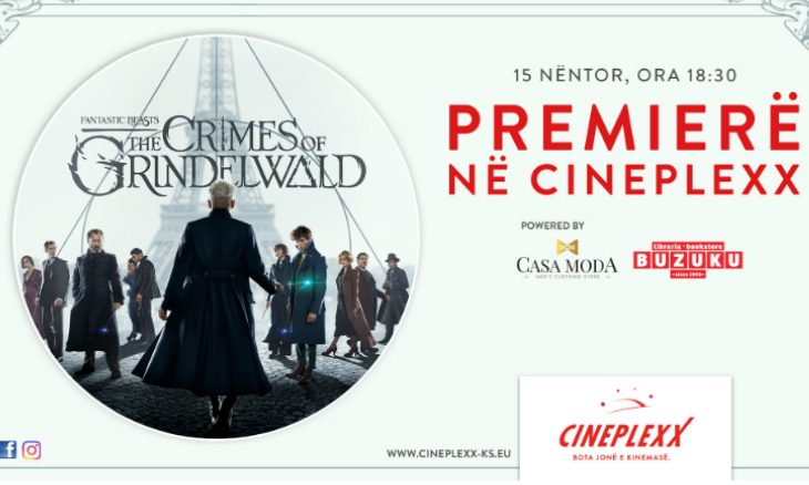 Cineplexx organizon eventin “Fantastic Beasts 2 – Premiere” me shpërblime dhe aktivitete 