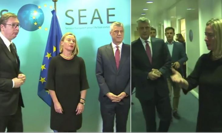 Publikohet një video para takimit trepalësh në Bruksel – Thaçi e Vuçiq nuk i flasin njëri-tjetrit