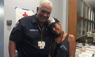 Lady Gaga viziton të mbijetuarit nga zjarri në Kaliforni