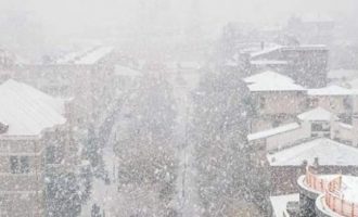 Bie një ortek dëbore në këtë zonë të Shqipërisë