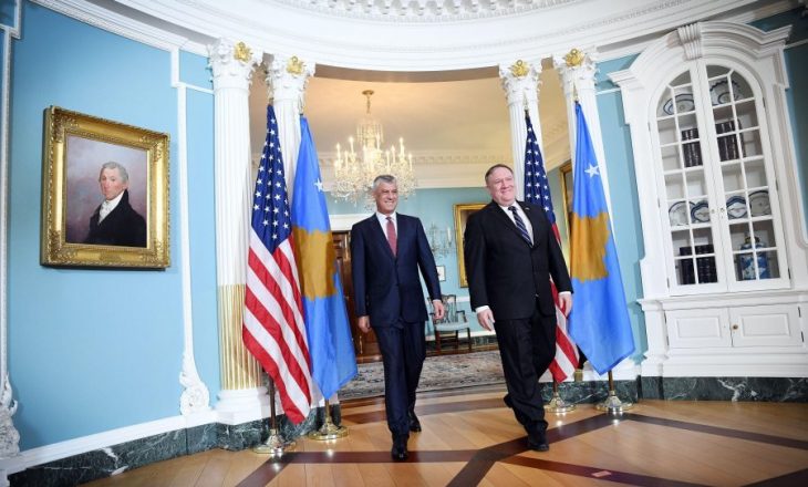 Thaçi thotë se ka marr mbështetje nga Amerika për marrëveshjen Kosovë-Serbi