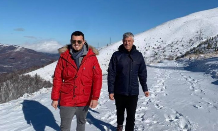 Thaçi thotë se ka pas një javë intensive – kalon vikendin në Malet e Sharrit së bashku me Endritin