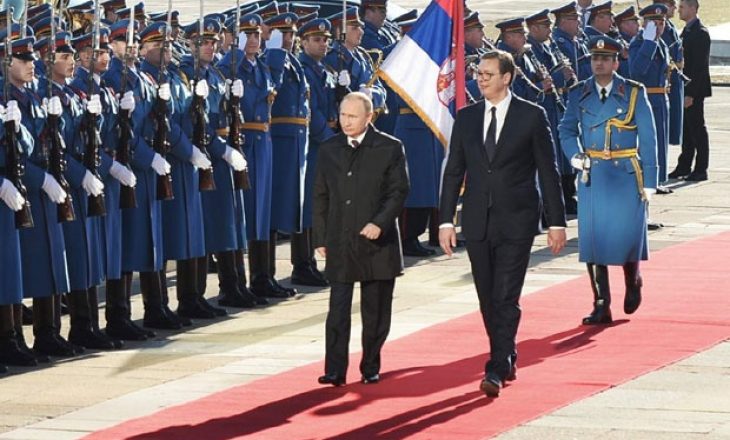 Vuçiq e falënderon Putinin për përkrahje të integritetit territorial të Serbisë