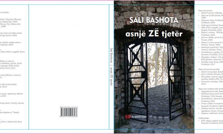 “Asnjë zë tjetër”, libri më i ri i poetit Bashota
