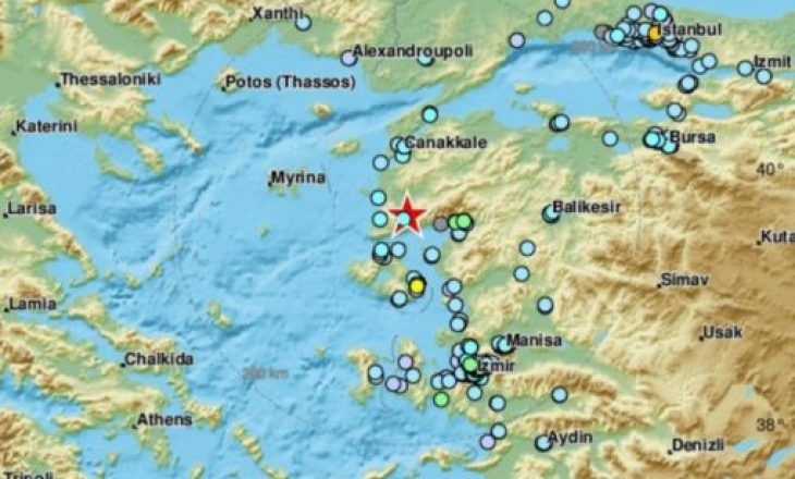 Tërmet i fortë në Turqi