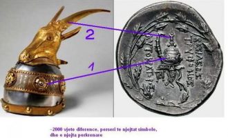 Përkrenarja e Skënderbeut e ngjashme me të Mbretit Pirro të Epirit