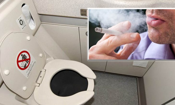 Arrestohet udhëtari, tymosi cigare në tualetin e avionit
