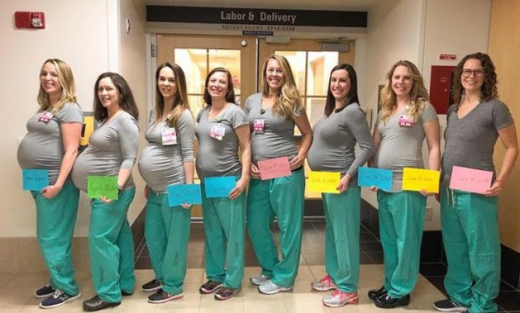 9 infermiere të të njëjtit spital mbesin shtatzënë në të njëjtën kohë