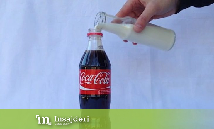 Shikoni çfarë ndodh kur përzihen Coca-Cola dhe qumështi