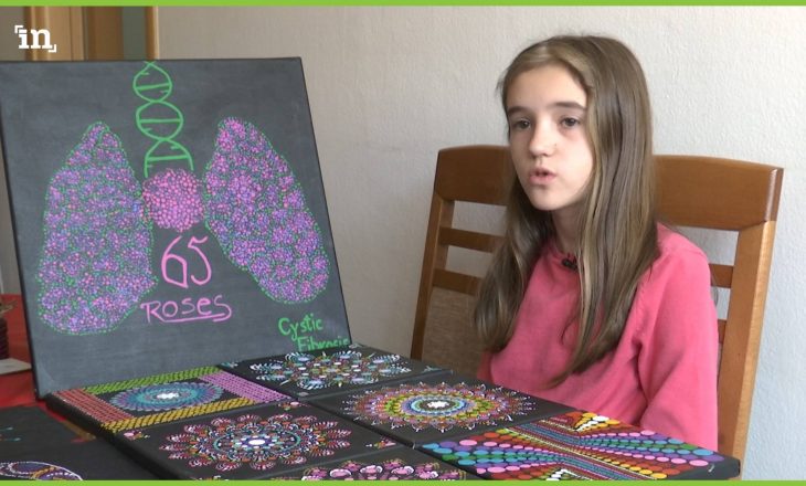 Piktorja 13 vjeçare nga Prishtina që siguron vet paratë për shërimin e kushtueshëm