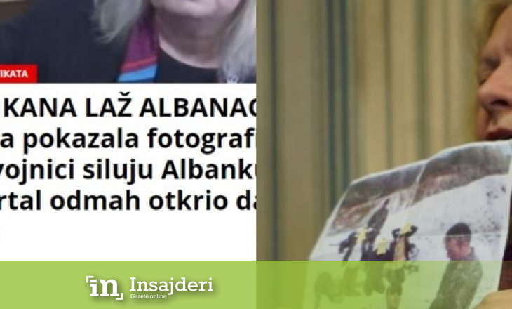 Mediat serbe për fotografinë e publikuar nga Flora Brovina: Rrenë e kulluar shqiptare