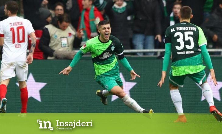 Rashica shënon gol për Werderin (VIDEO)