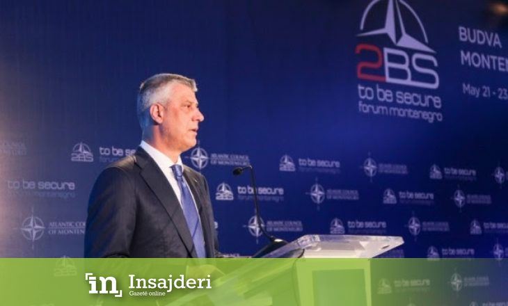 Thaçi merr pjesë në Forumin “To be secure” në Mal të Zi