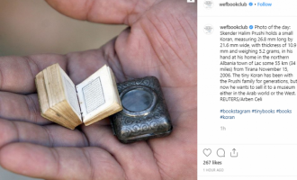 Kurani më i vogël në botë mbahet nga një laçjan