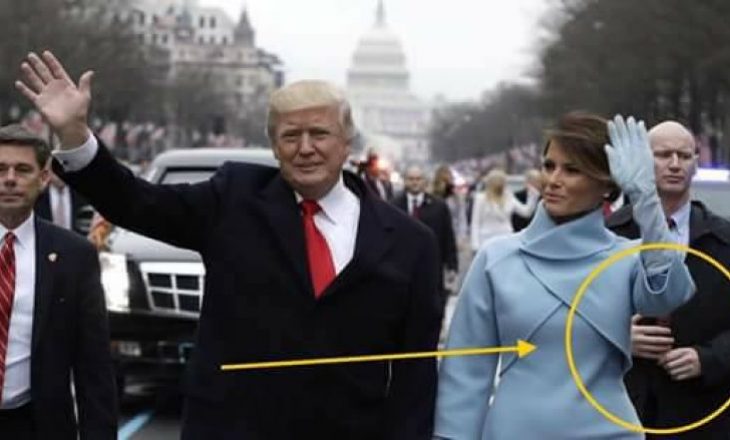 Çfarë arme po fsheh nën pallto – prapa duarve të rrejshme truproja e Trump?