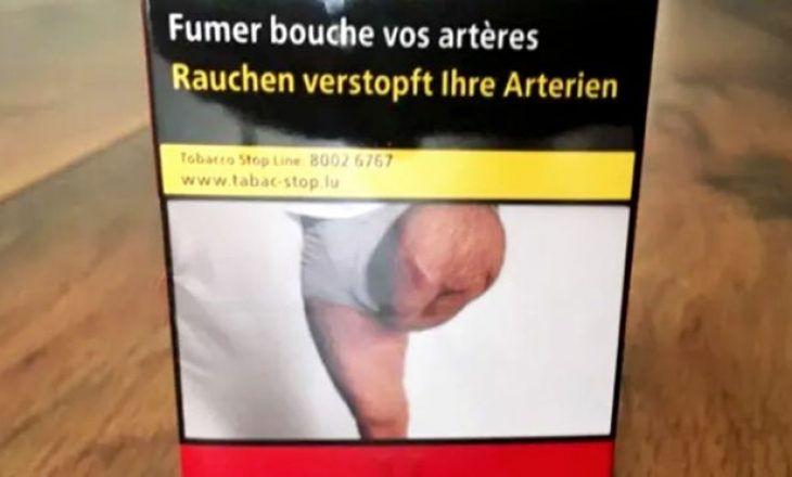 Shokohet shqiptari – I përdoret foto e këmbës së amputuar në një pako cigaresh pa lejen e tij