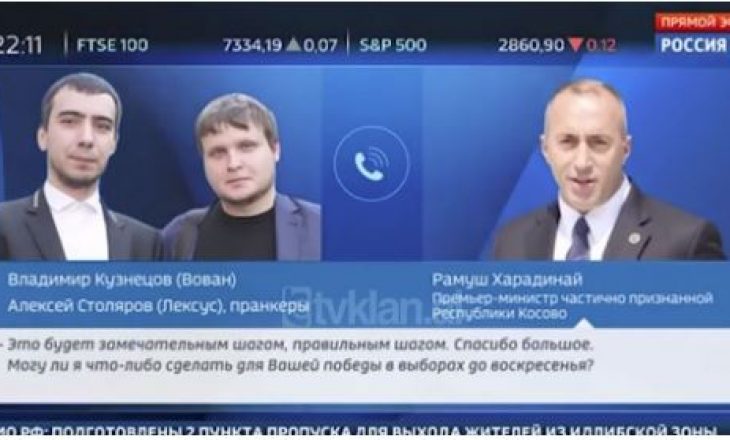 Komedianët rusë që folën me Haradinajn: Ai mundohet të tregohet diplomat e i dashur