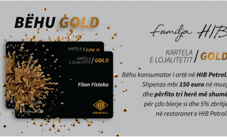 HIB Petrol ofron zbritje përmes kartelës GOLD