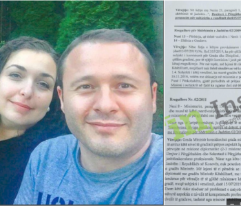 Ministria e Behgjet Pacollit gradon kundërligjshëm bashkëshortin e Vjosa Osmanit