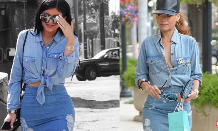 Kylie Jenner kopjon veshjet e Rihannës