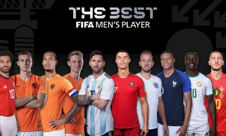 Lista e FIFA-s me 10 kandidatët për futbollistin e vitit