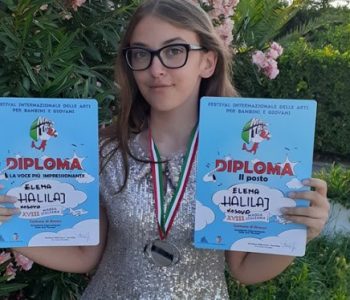 ​Elena Halilaj merr çmimin e dytë në Festivalin Ndërkombëtar në Itali