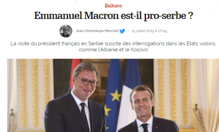 Gazeta franceze tregon se si Macron po ‘godet’ shqiptarët për Serbinë