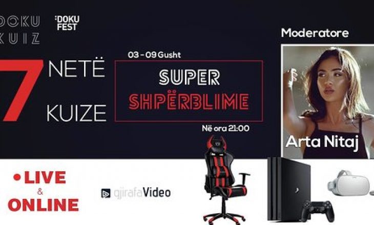 Gjirafa Video ju sjell kuize online për ju – Çdo natë me super shpërblime